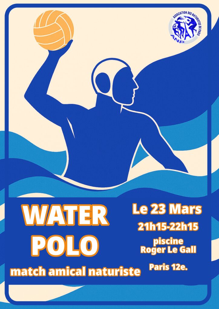 Affiche du match de water-polo du 23 mars 2026